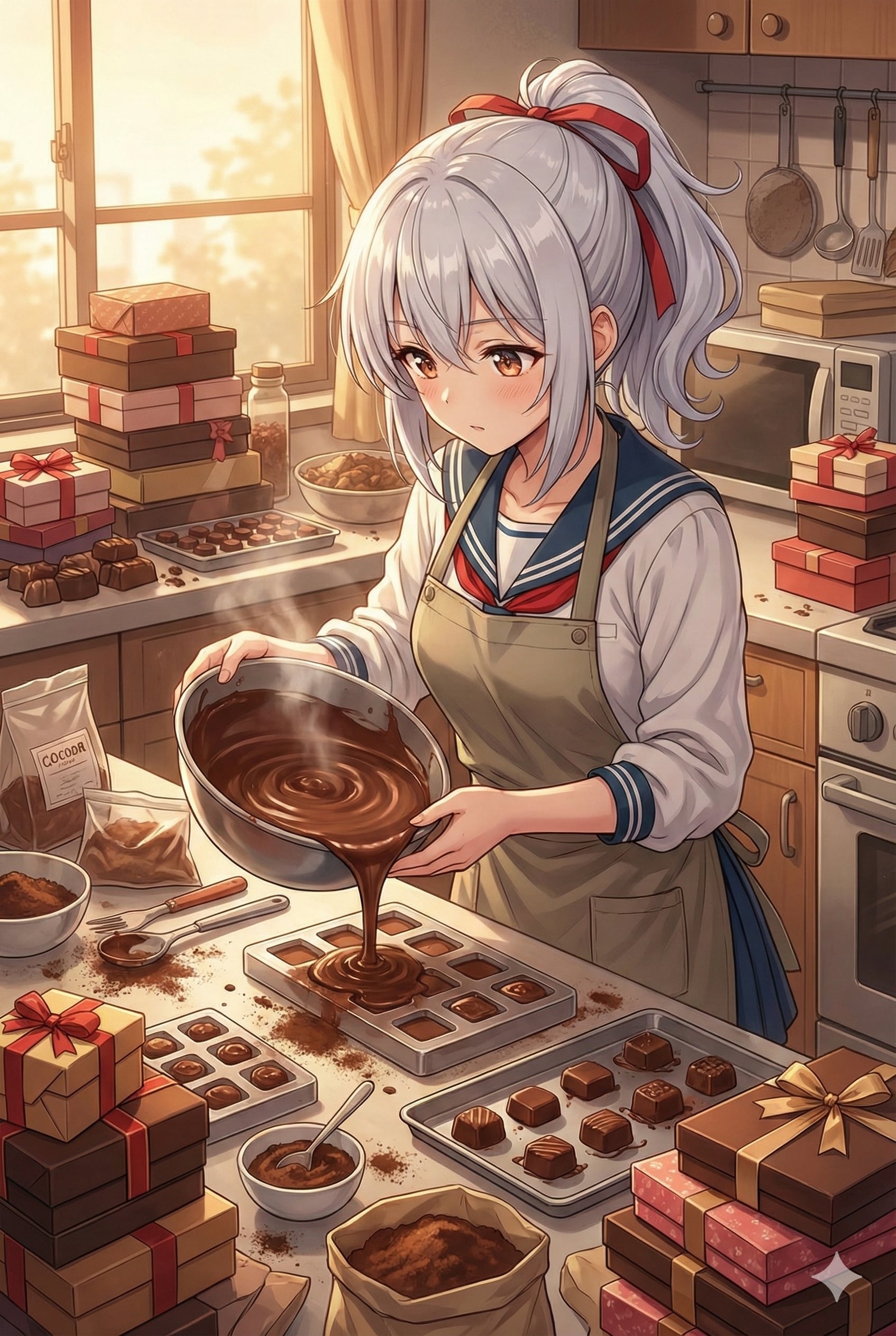 バレンタイン準備チュー！ | の人気AIイラスト・グラビア