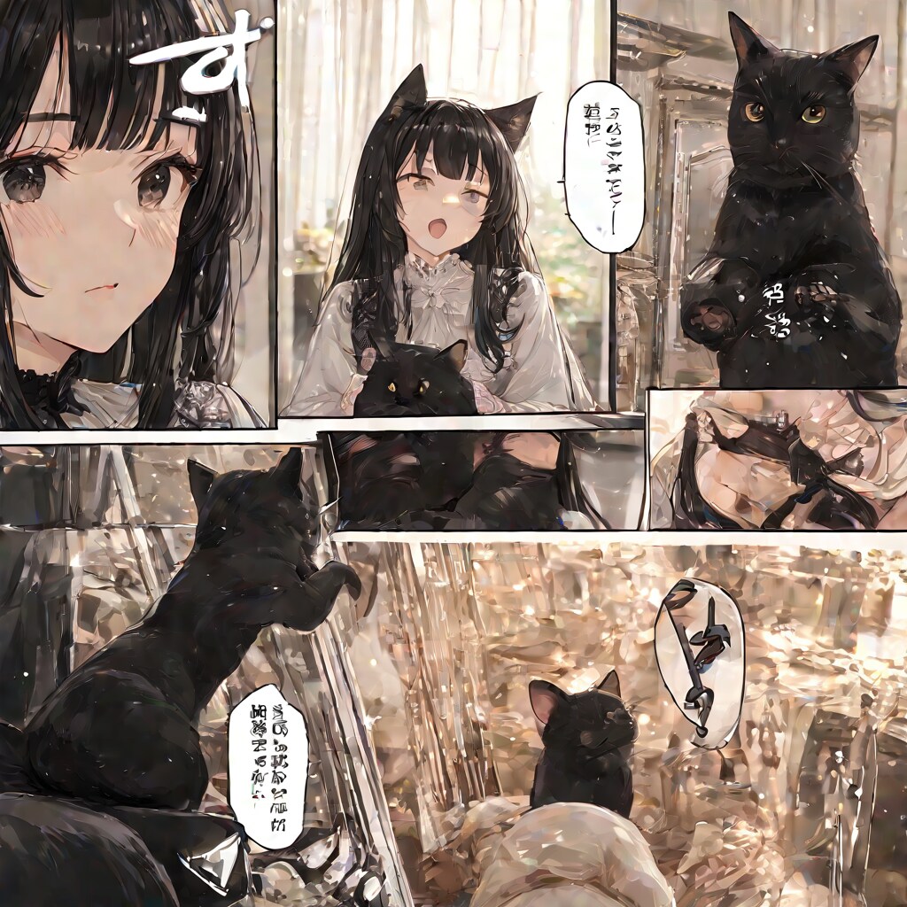 黒猫 | の人気AIイラスト・グラビア
