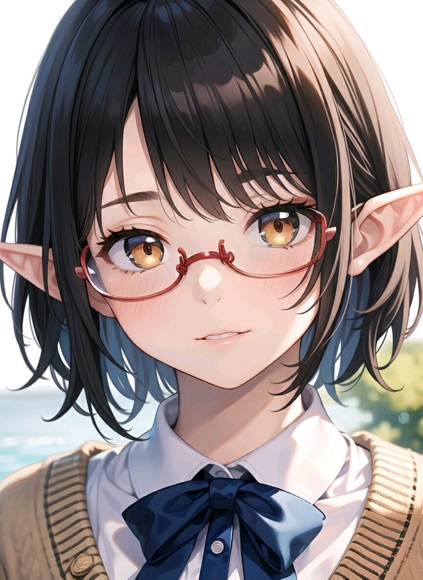 微笑 | の人気AIイラスト・グラビア