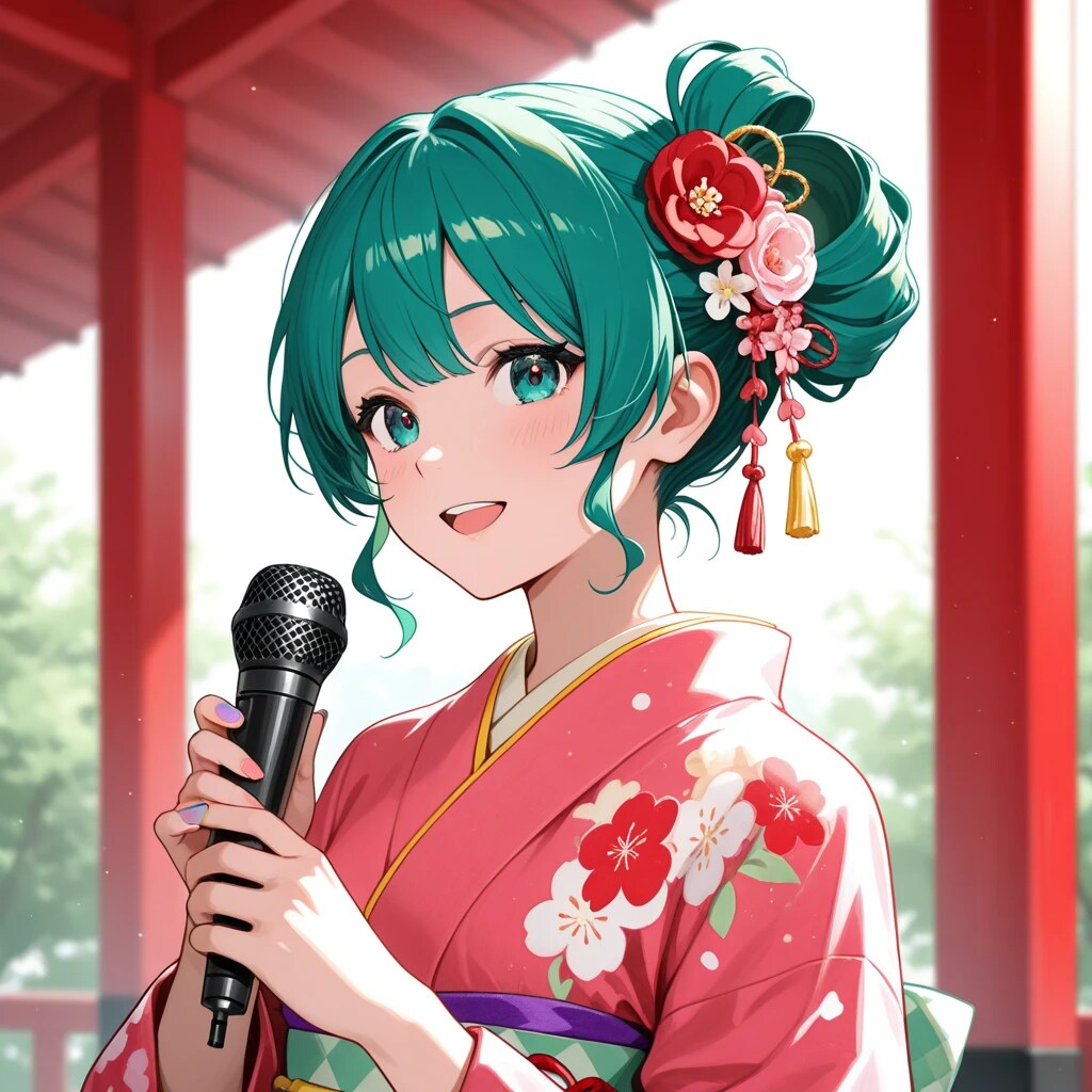 和装のミクさん