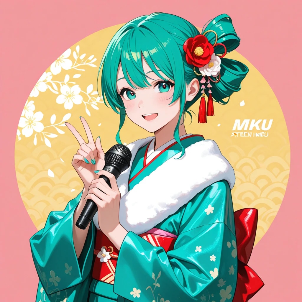 和装のミクさん