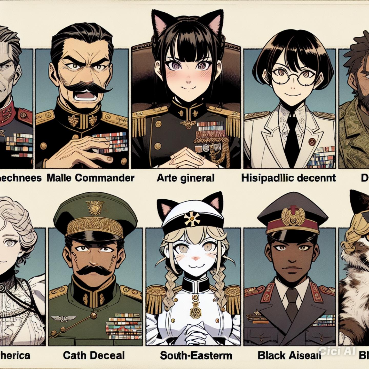 GC 封印会議 指揮官の意見交換 | の人気AIイラスト・グラビア