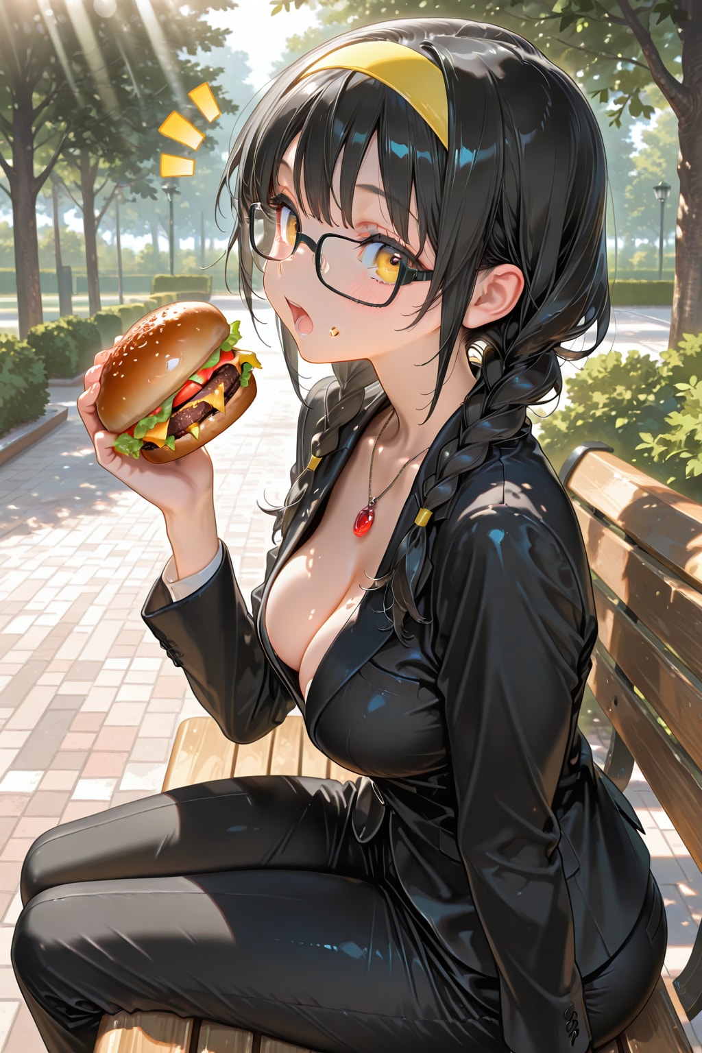 昼食。