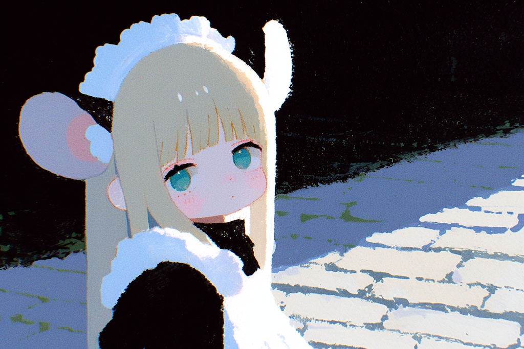 お外のメイドちゃん