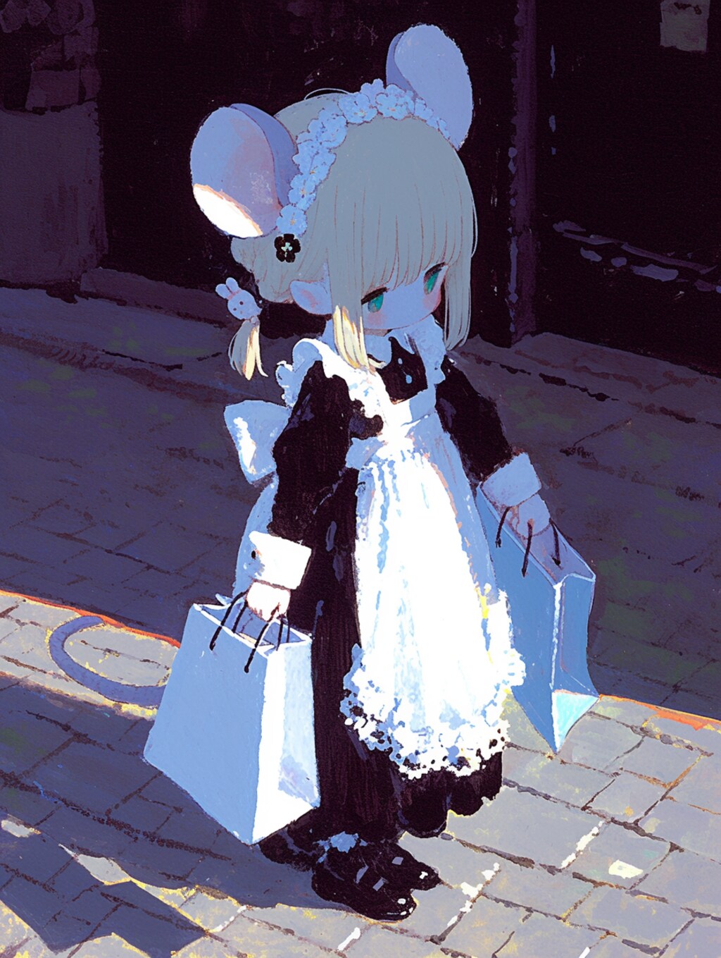 お外のメイドちゃん