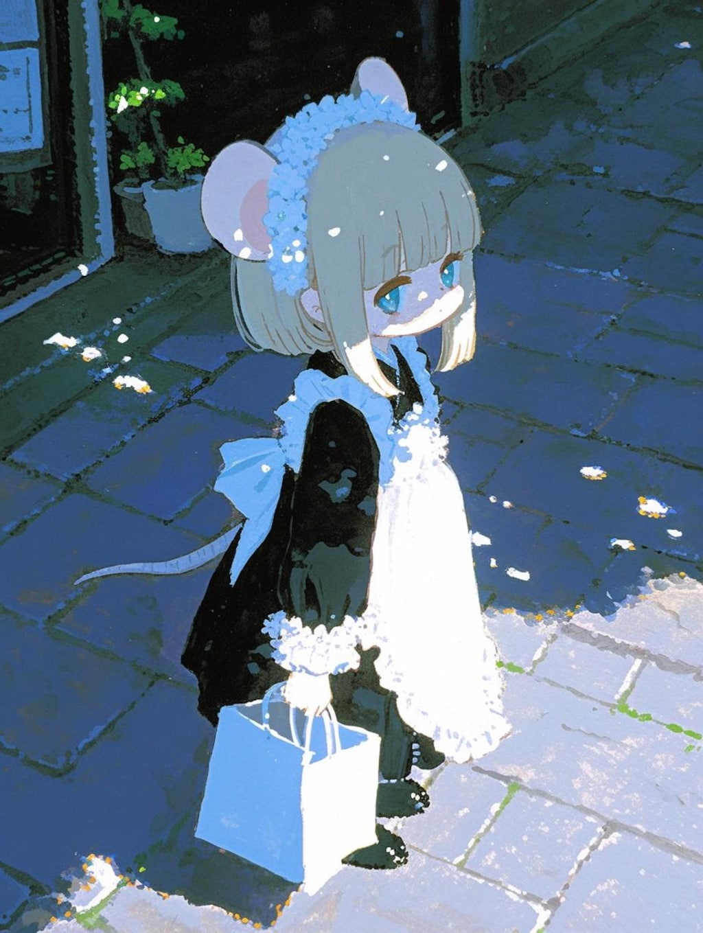 お外のメイドちゃん