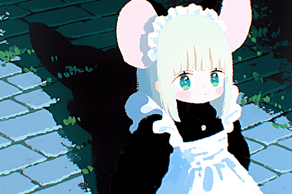 お外のメイドちゃん