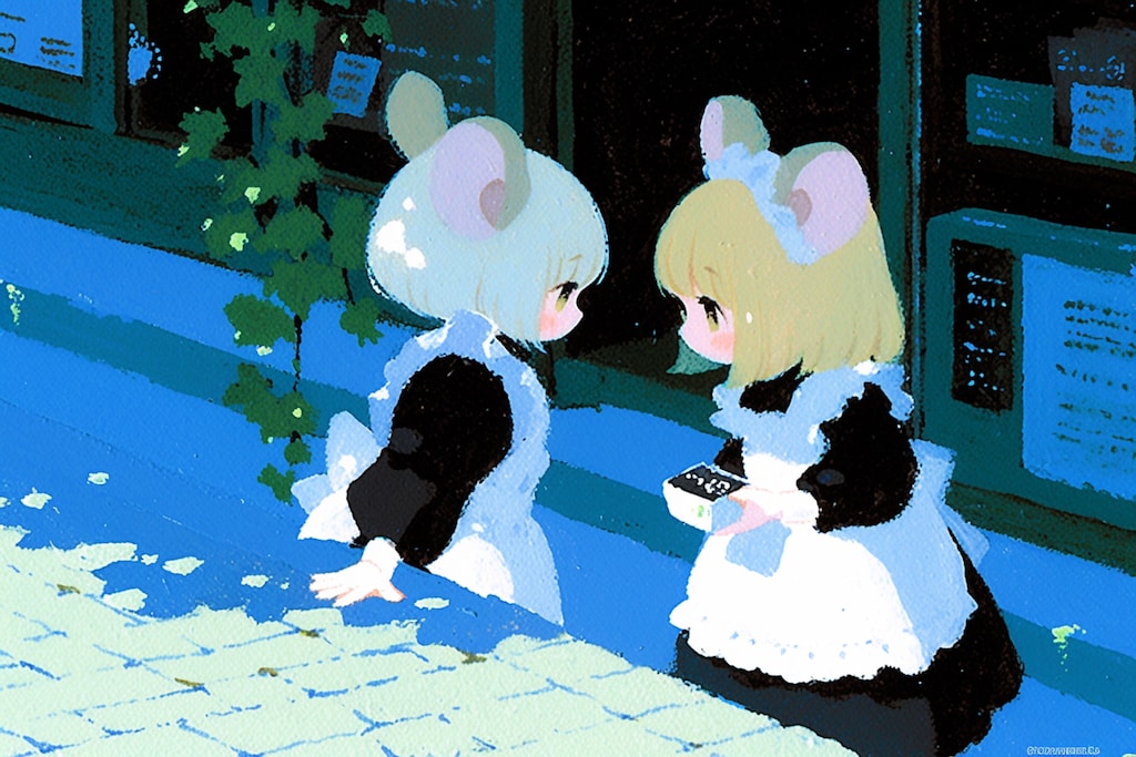 お外のメイドちゃん