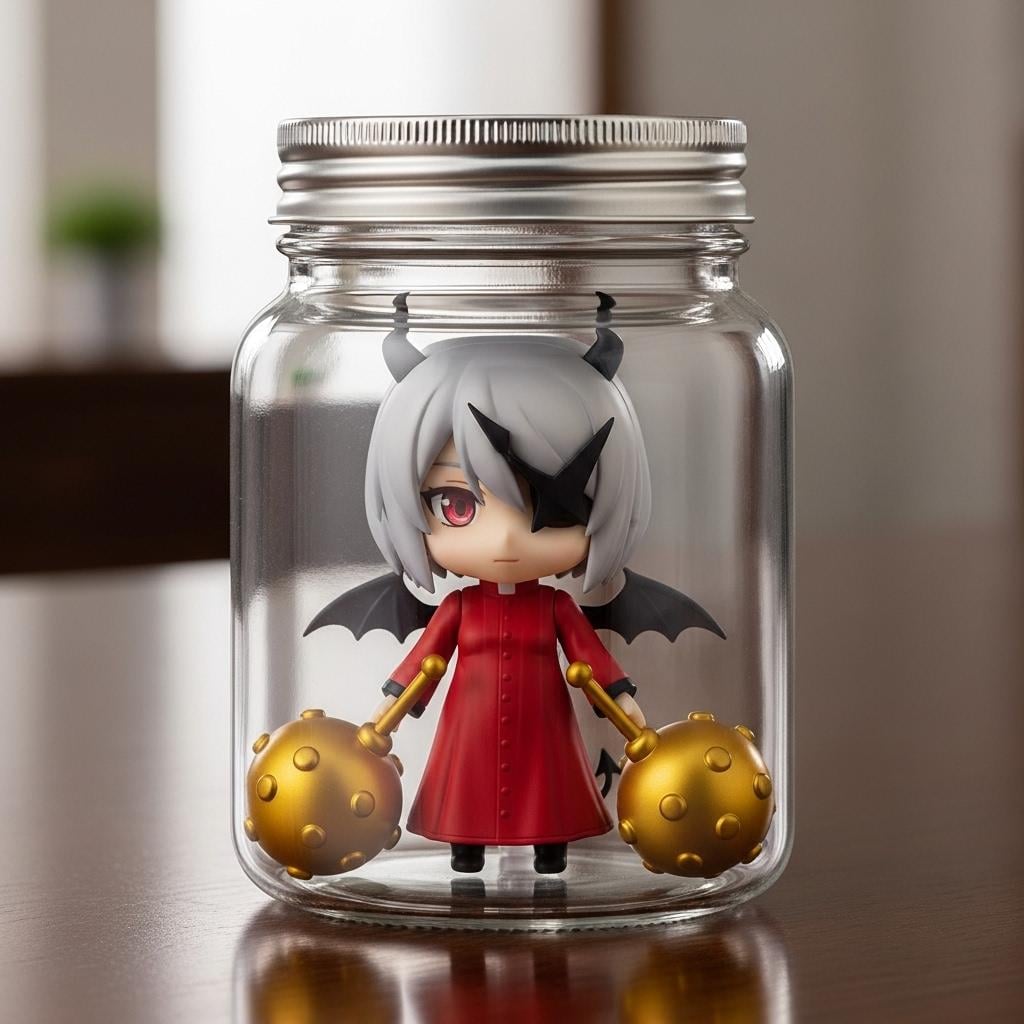 ねんどろいど悪魔神官ちゃん（hair over one eye）
