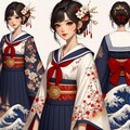 和風のセーラー服 3枚目