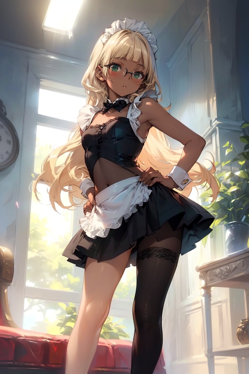 メイドの眼鏡っ娘