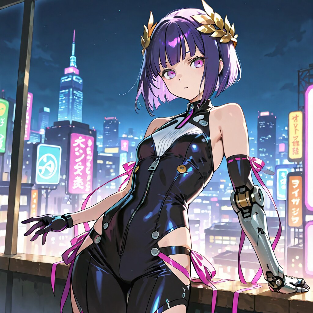 メカ娘にリボン