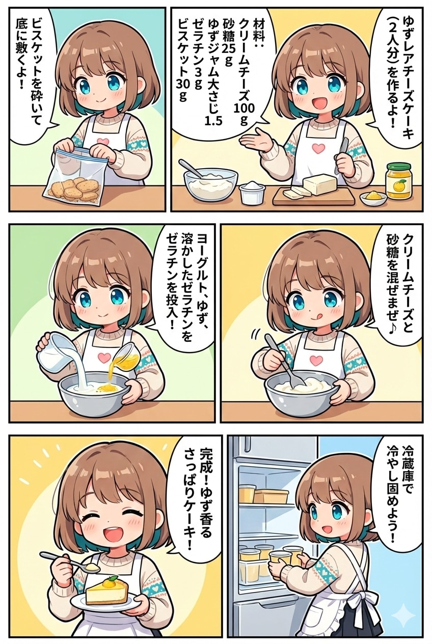 ゆずレアチーズケーキ | の人気AIイラスト・グラビア