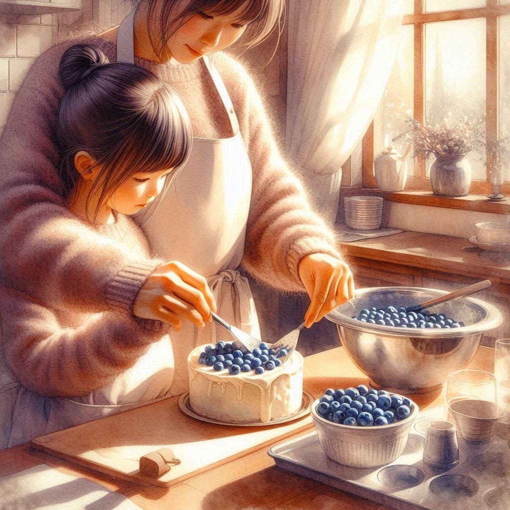 ブルーベリーケーキ