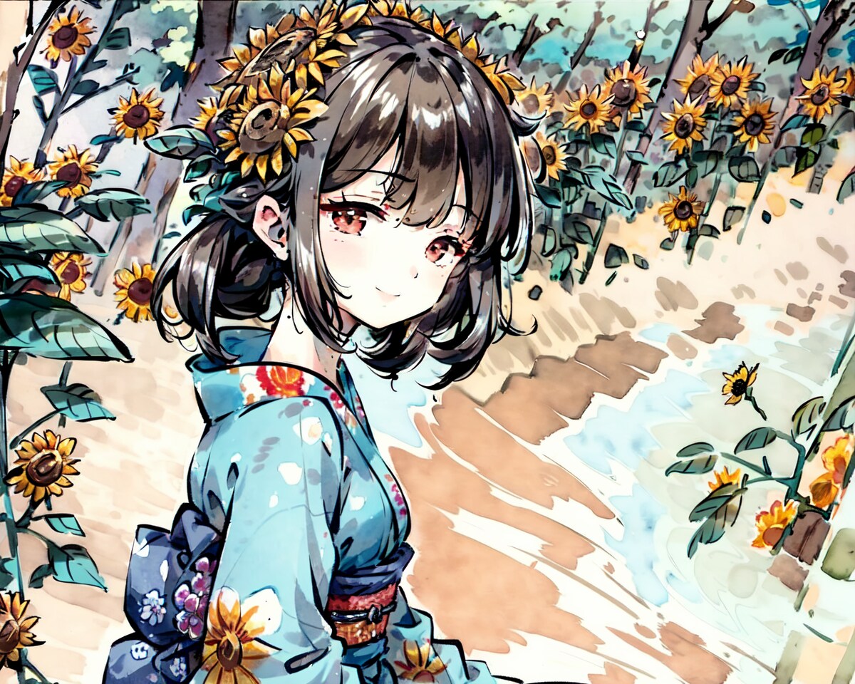 ひまわり畑の君
