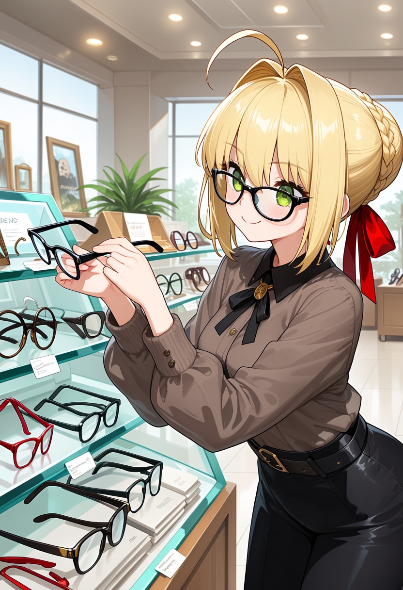運命のメガネ選び | の人気AIイラスト・グラビア