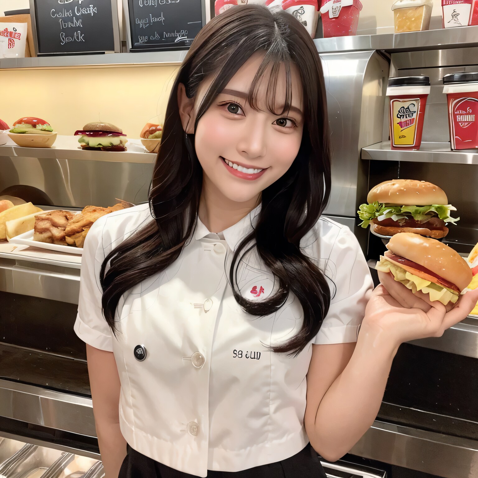 黒髪ロングでクルーの美女２８ | の人気AIイラスト・グラビア