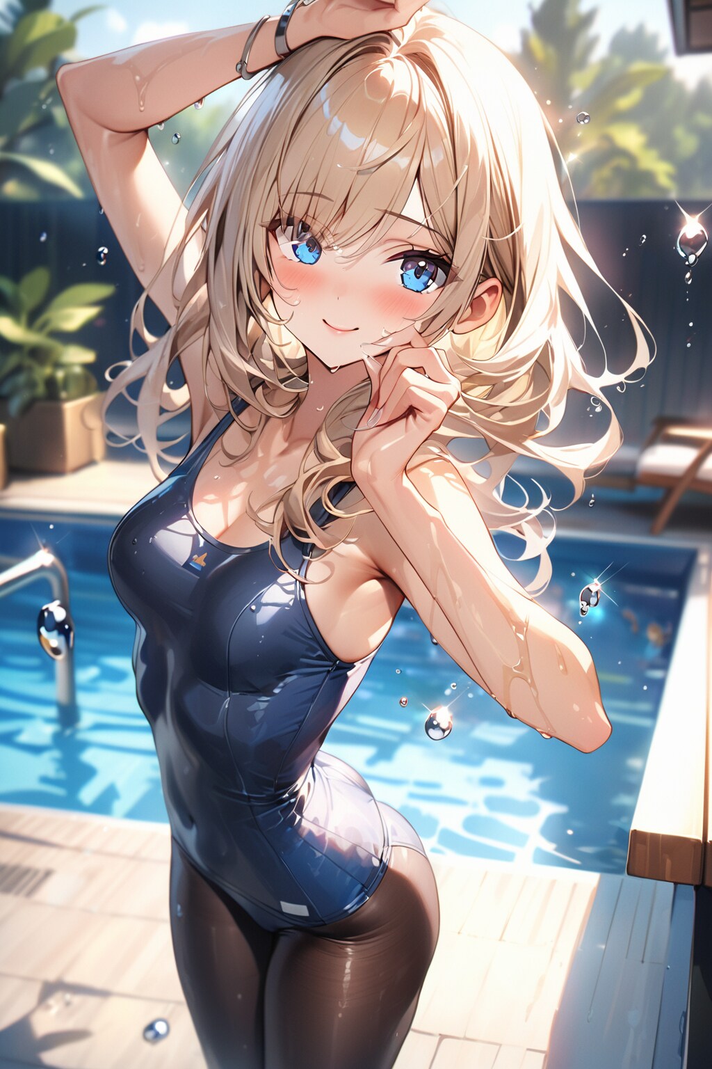 金髪スク水タイツ４