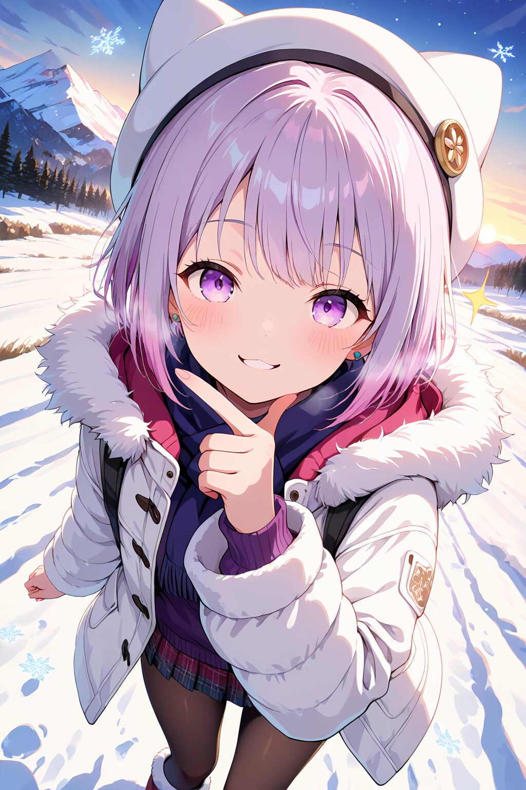 ちちぷい版「指フレーム」に挑戦 | の人気AIイラスト・グラビア