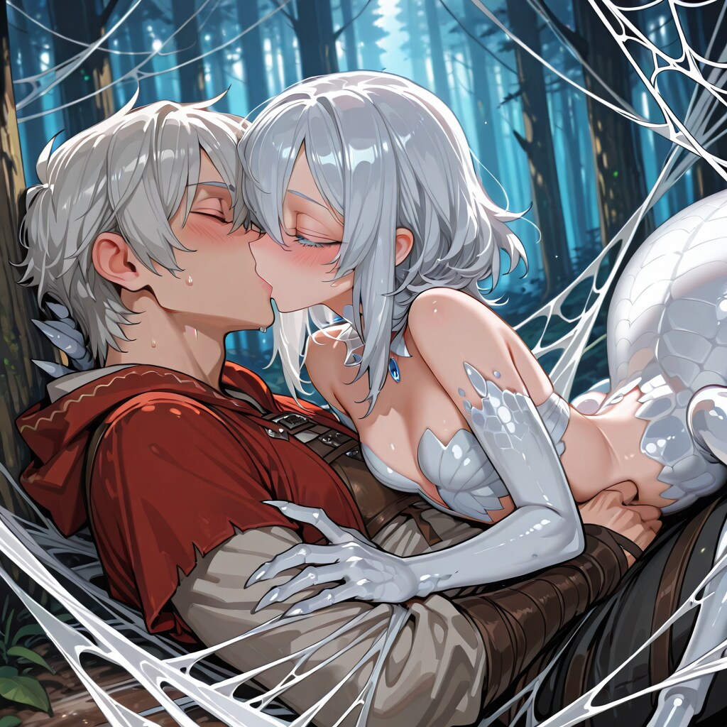 森の中で…