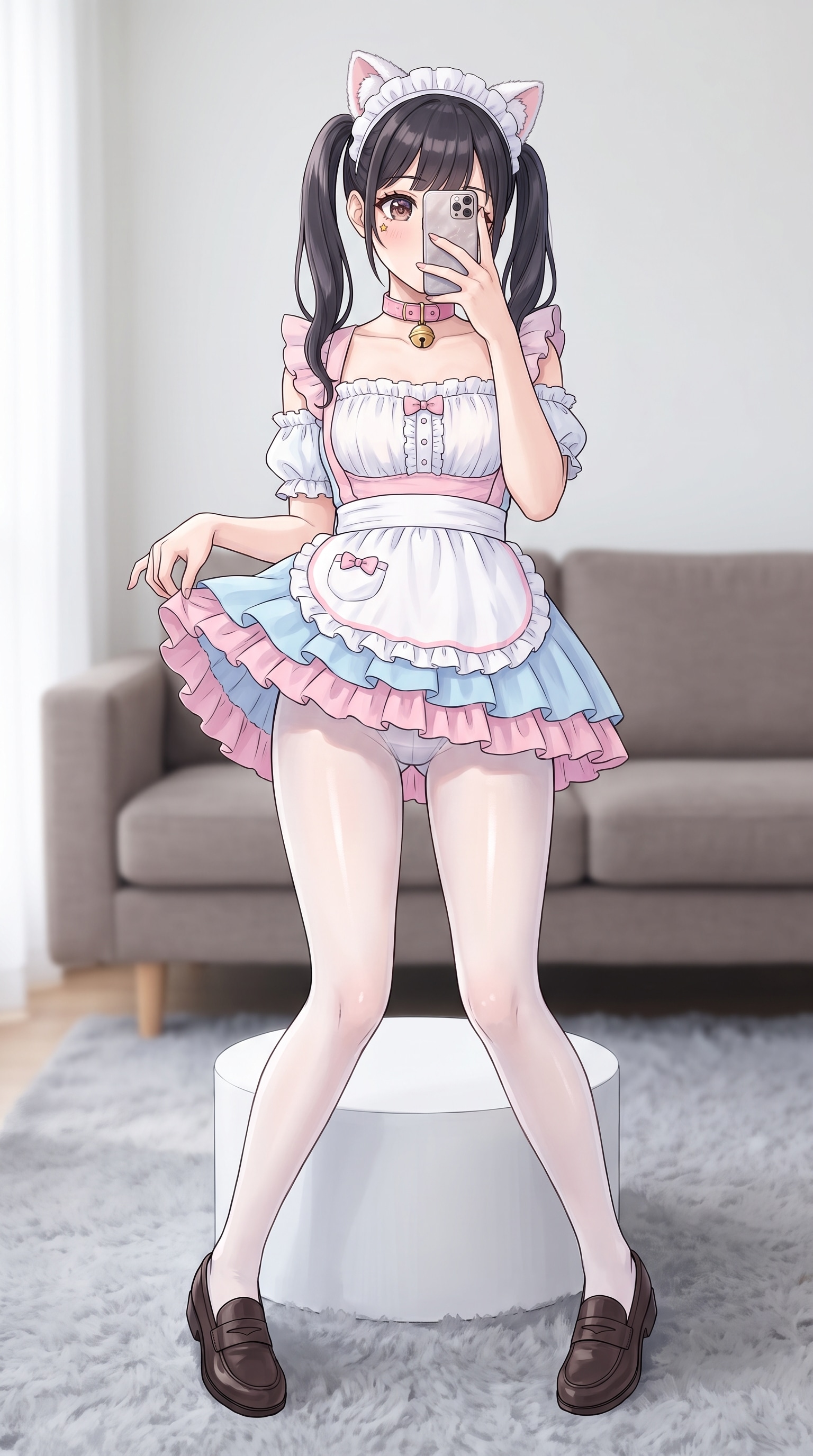 薄雲下の少女舞