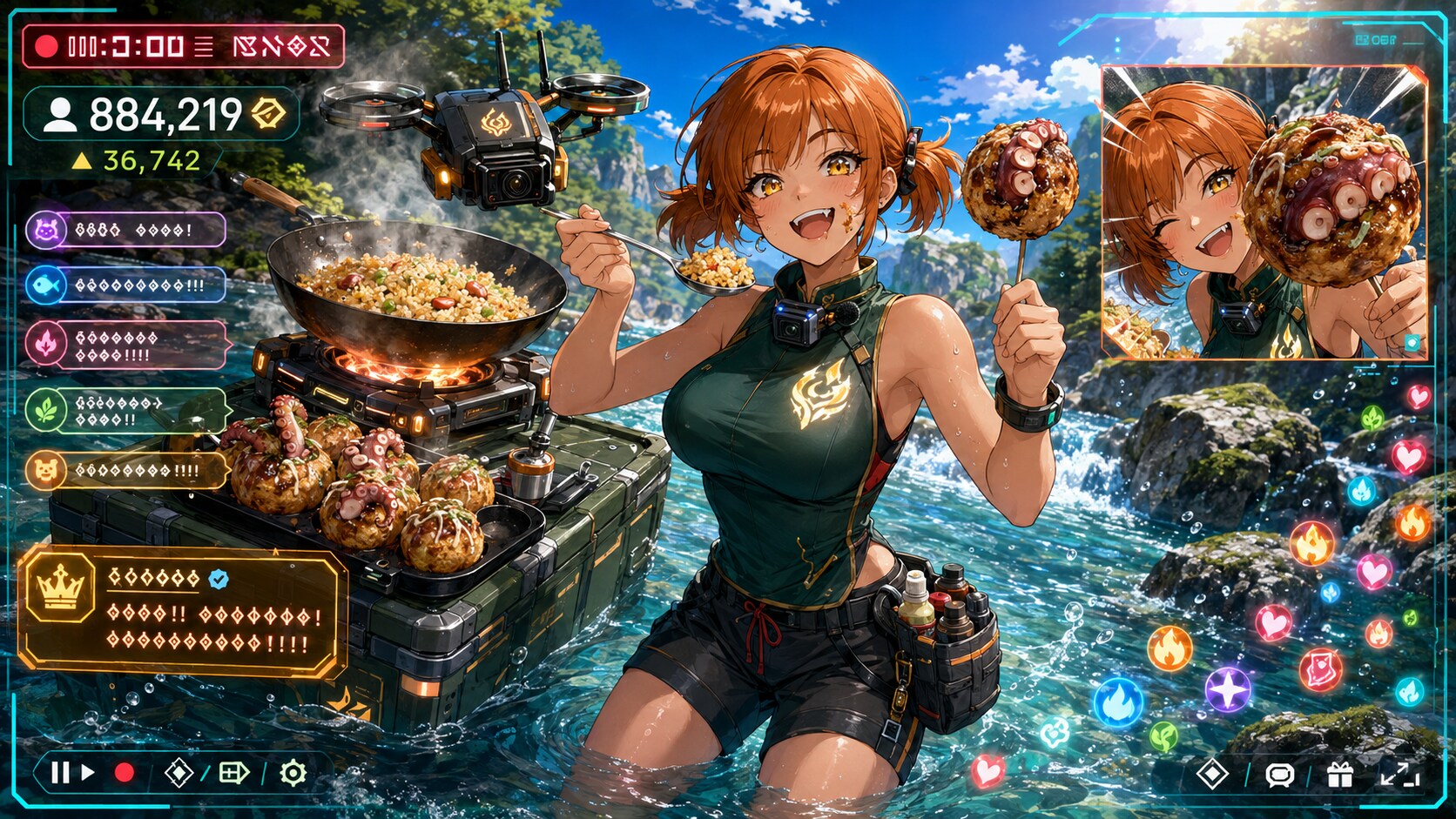 🍳 ドラゴニア・フロンティア 突撃グルメ配信者：ルチア
