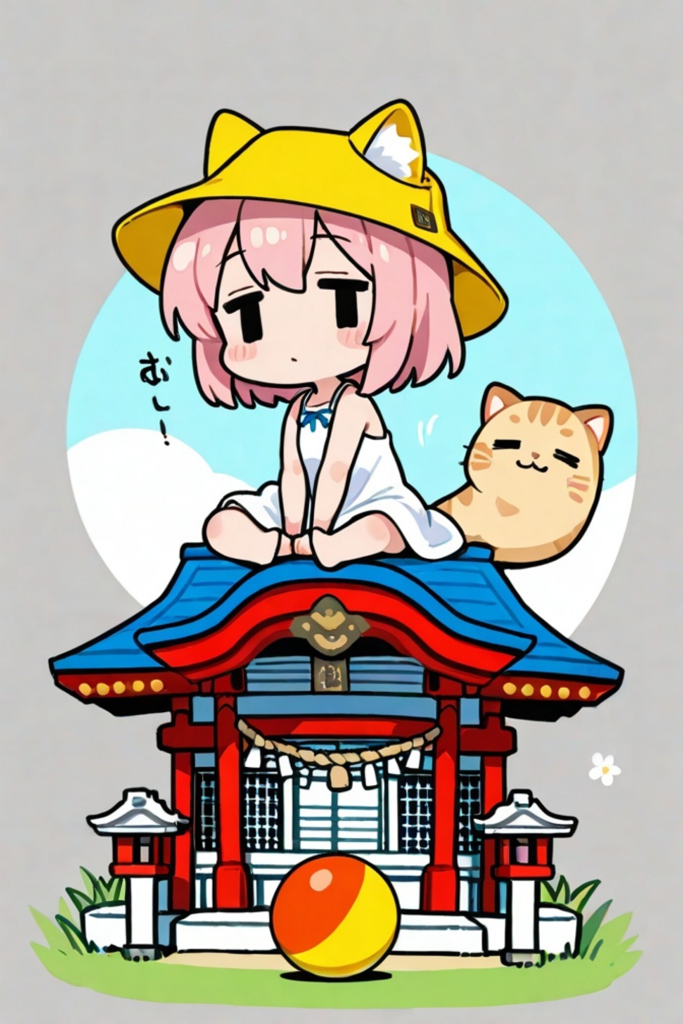 ピンク髪ちゃんと猫 | の人気AIイラスト・グラビア