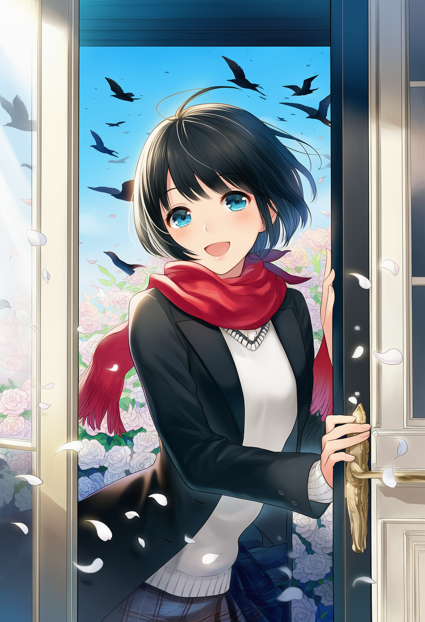 去年の燕帰る  (擬人化) | の人気AIイラスト・グラビア