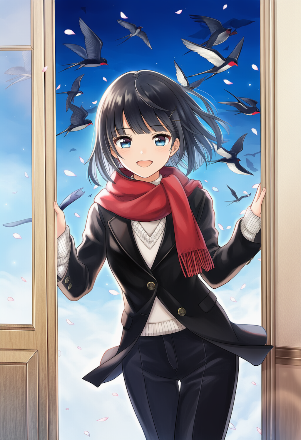 去年の燕帰る  (擬人化)