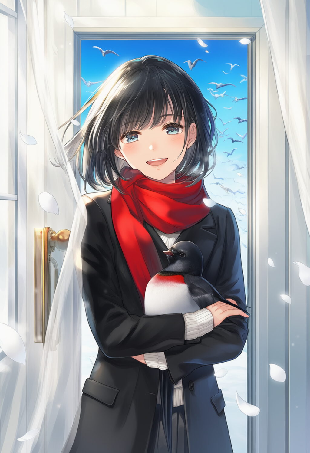 去年の燕帰る  (擬人化)