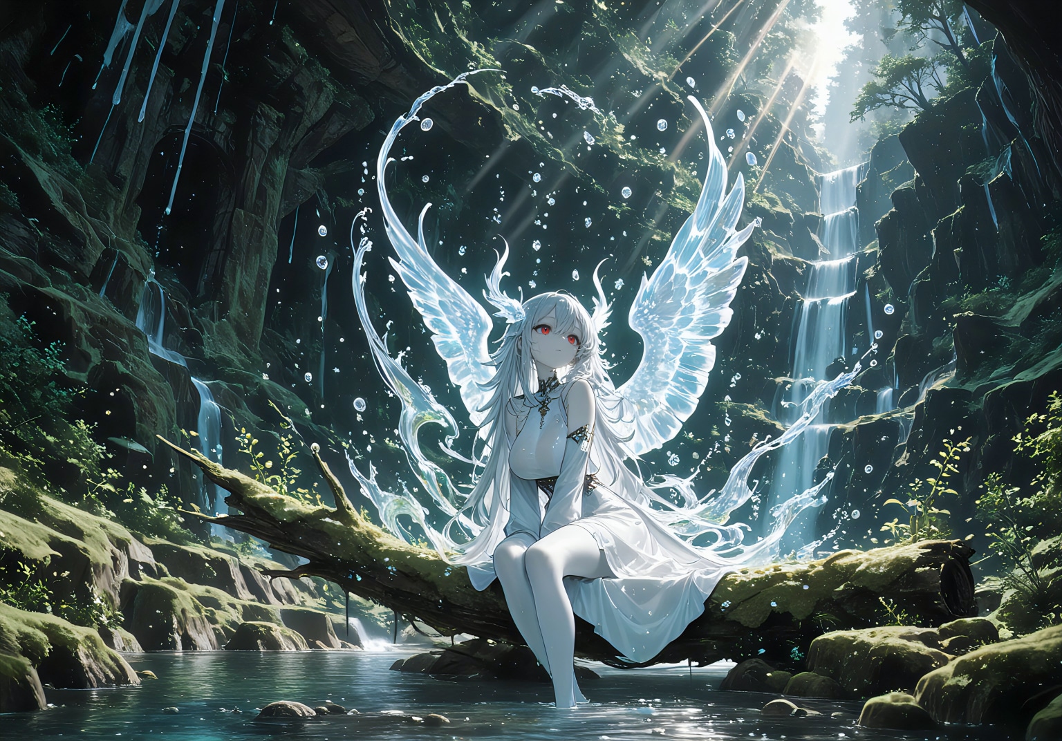 水霊の羽を纏う姫