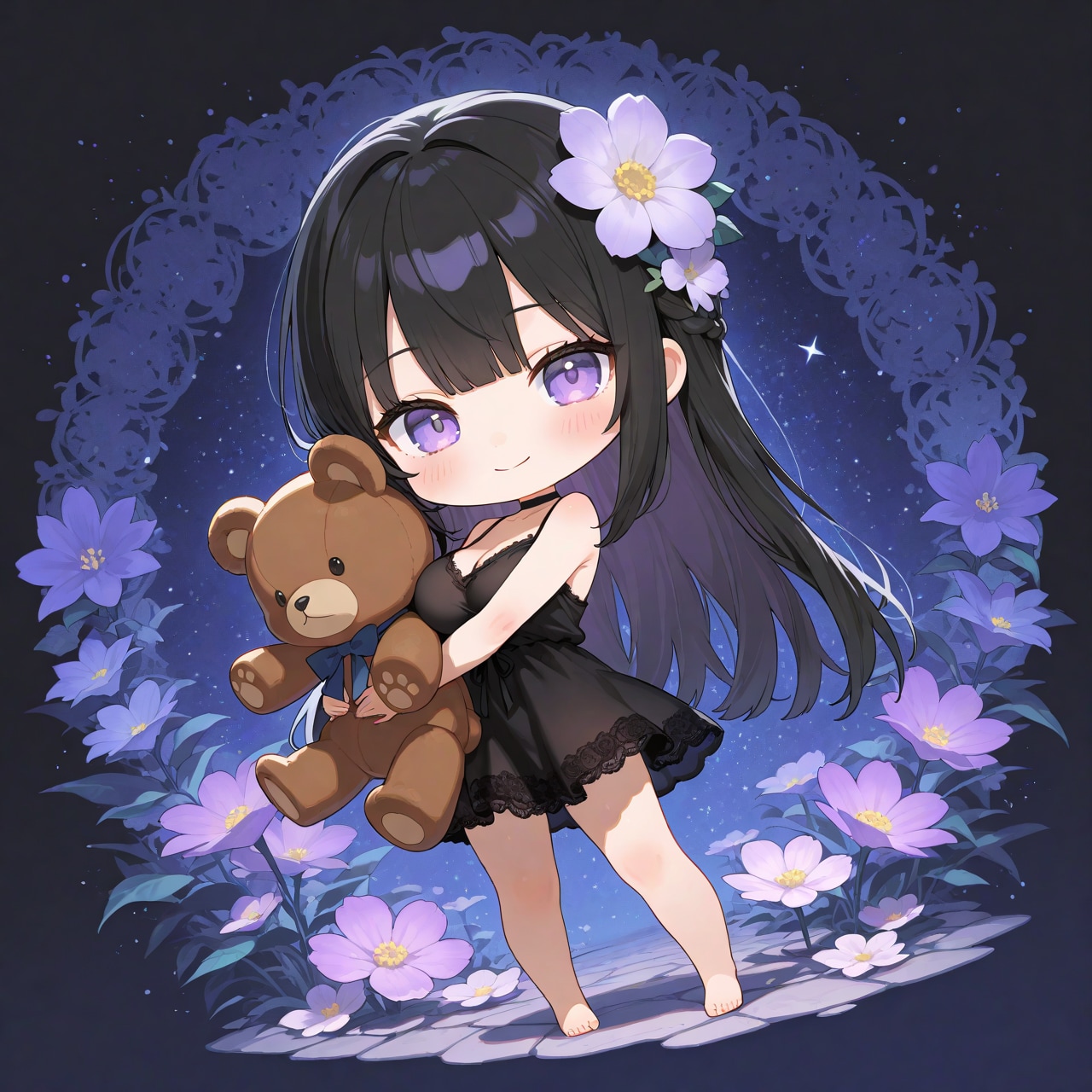 ちび黒姫様とくまさん