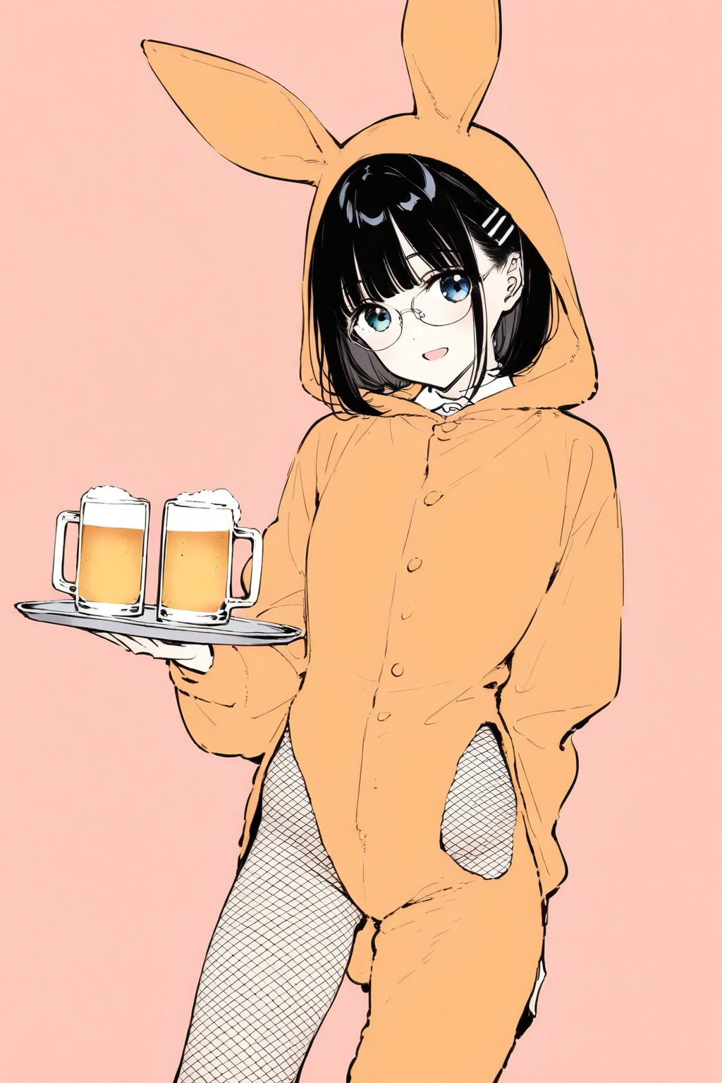 バニーガールなメガネちゃん……⁉️