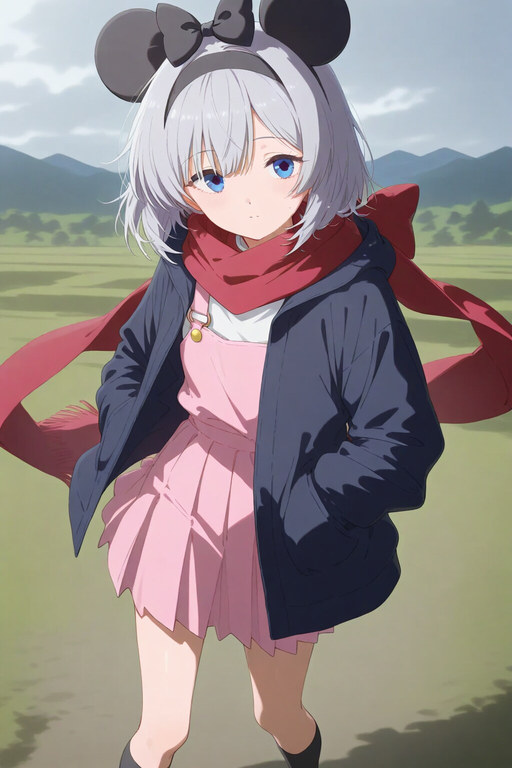 草原に佇む子 | の人気AIイラスト・グラビア