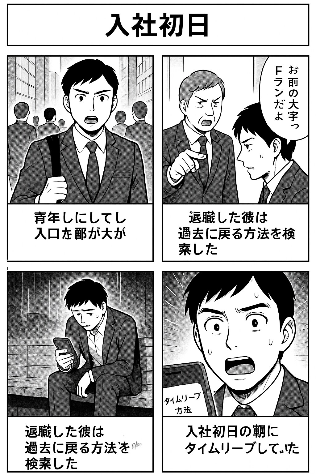 新企画 漫画 ロスジェネ第1話