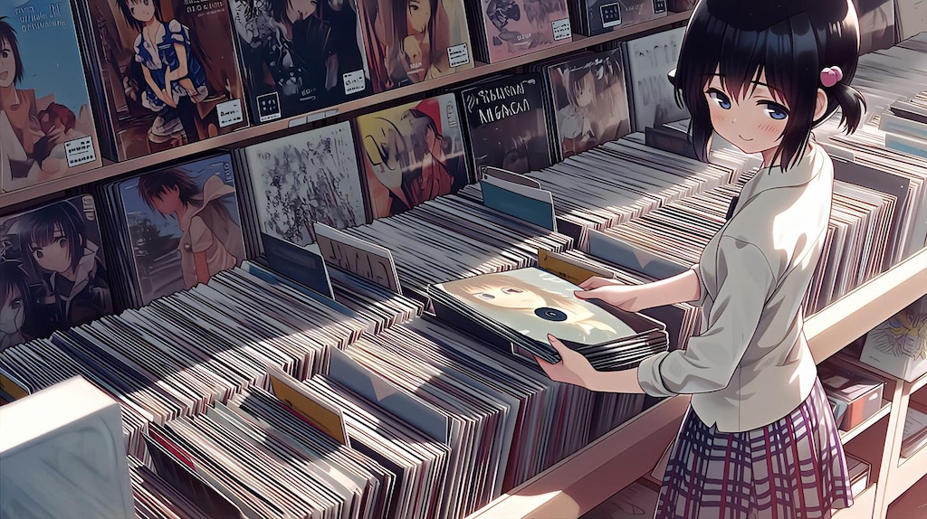 レコード店の君