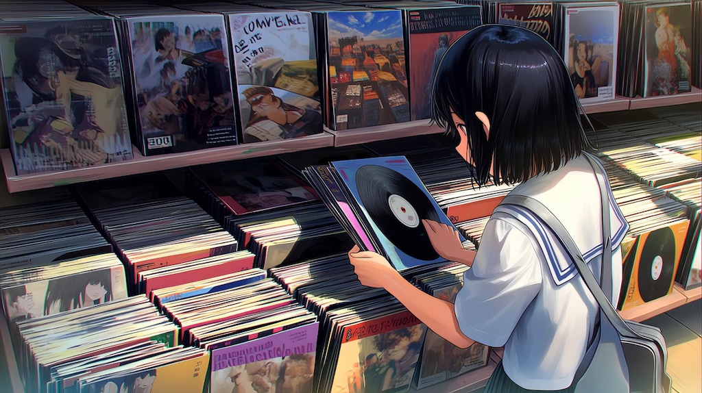 レコード店の君