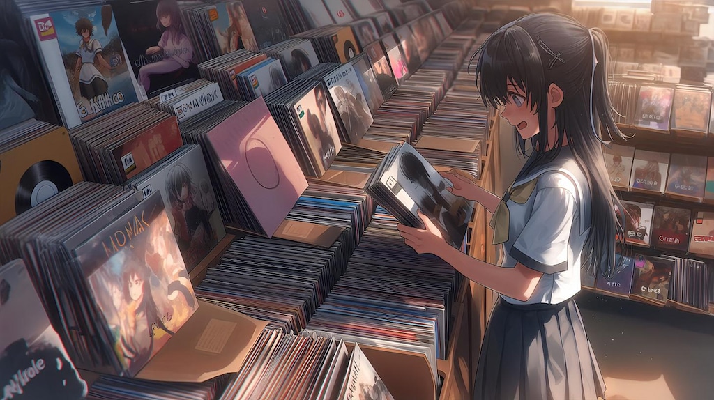 レコード店の君