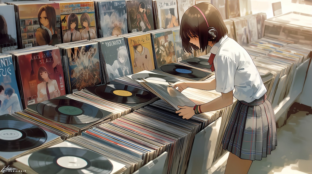 レコード店の君