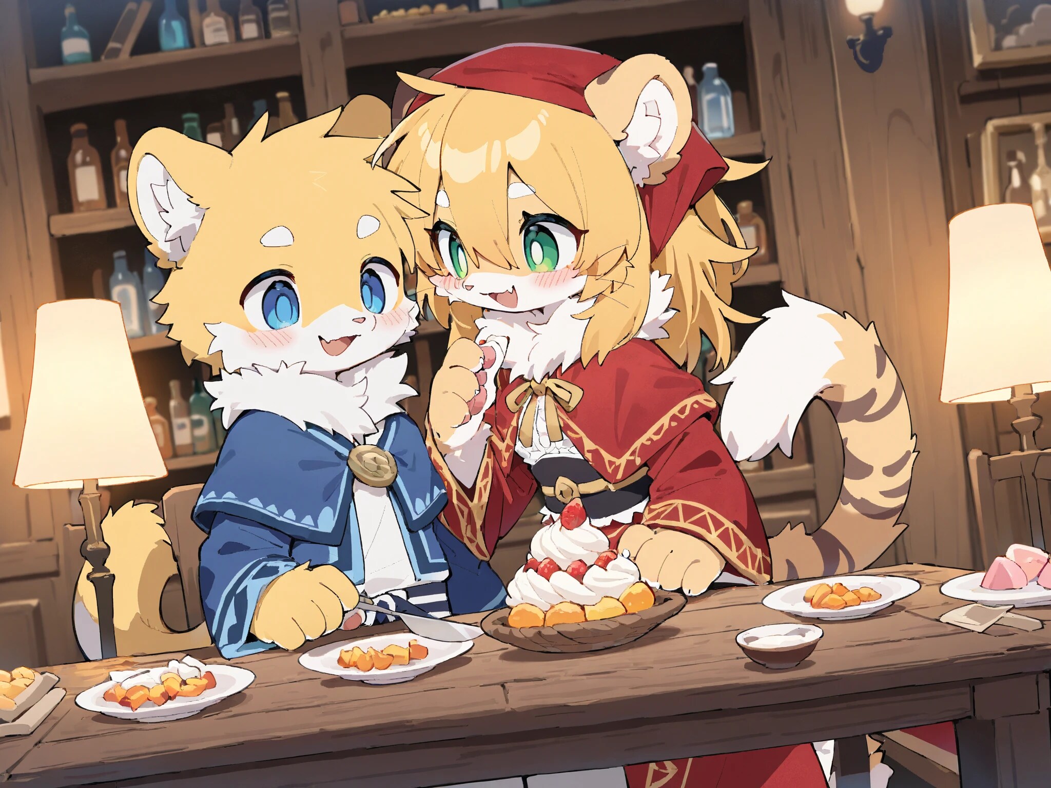 お菓子占いを開発するトラの子たち | の人気AIイラスト・グラビア