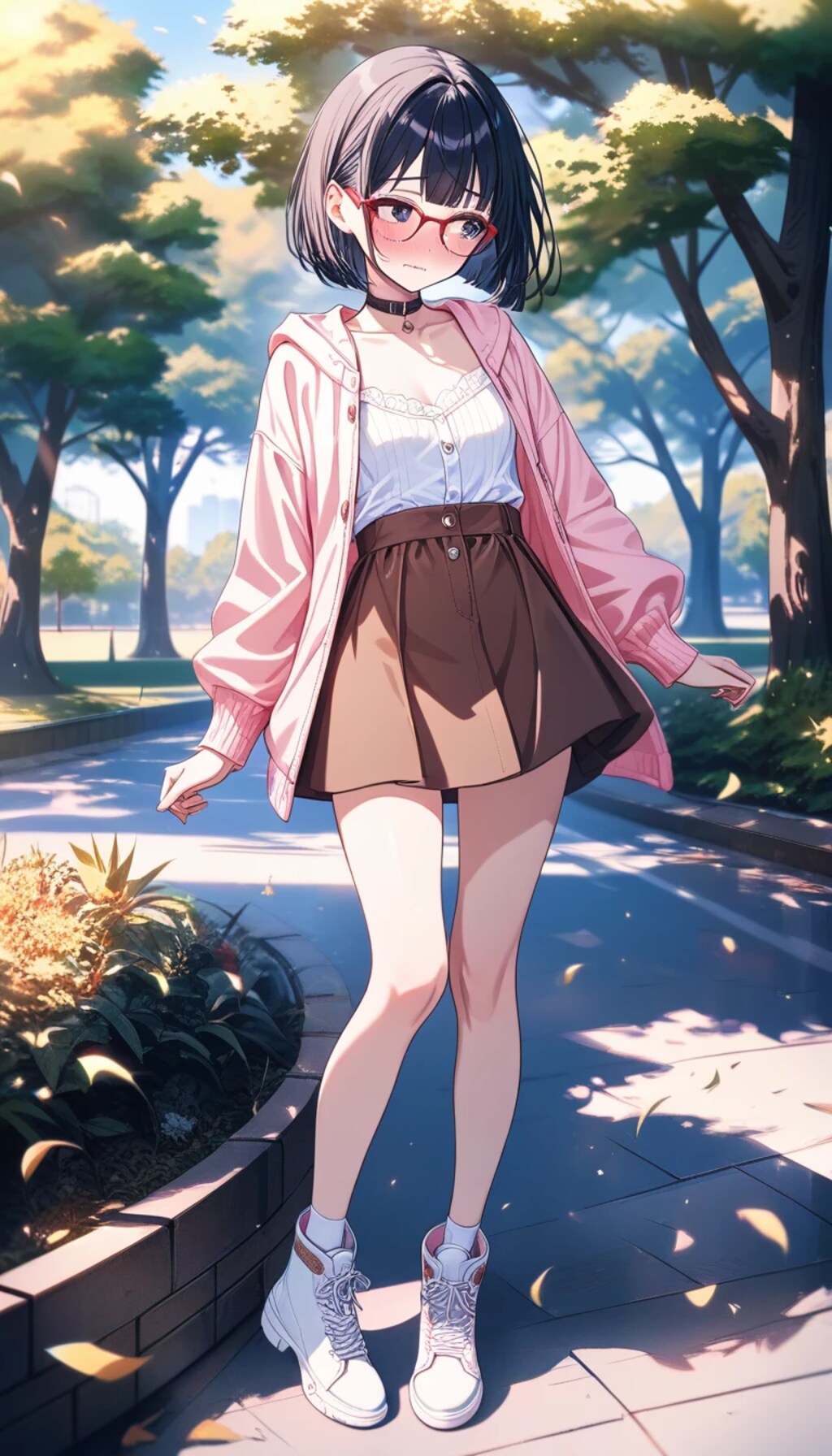 『お、待たせ……』女子高生ちゃん