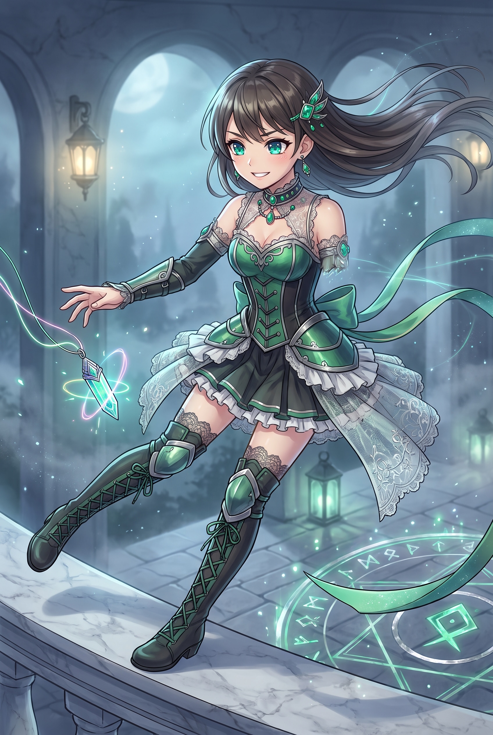 翠晶護騎の少女