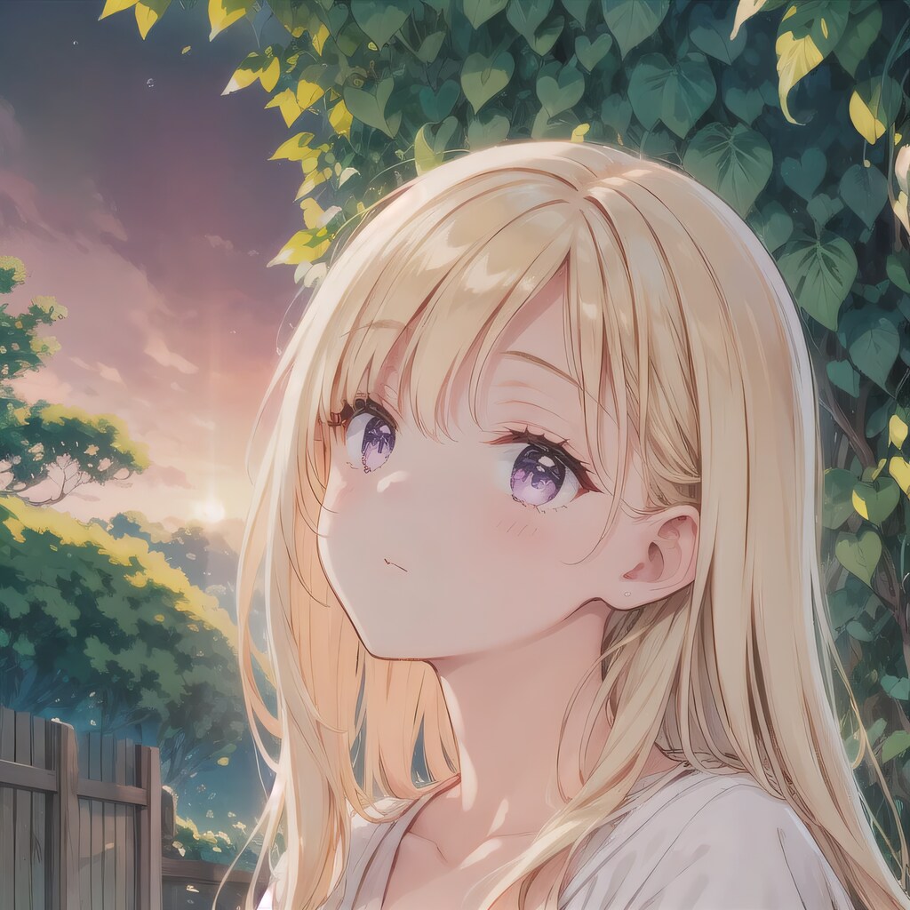 金髪ロングで洋装の少女２