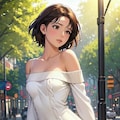“Whispers Beneath the Sweater” ― 風の中、あなたにだけ甘える仕草 ― 5枚目