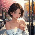 “Whispers Beneath the Sweater” ― 風の中、あなたにだけ甘える仕草 ― 3枚目