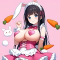 バニーメイド（panchira） 8枚目