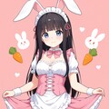 バニーメイド（panchira） 4枚目