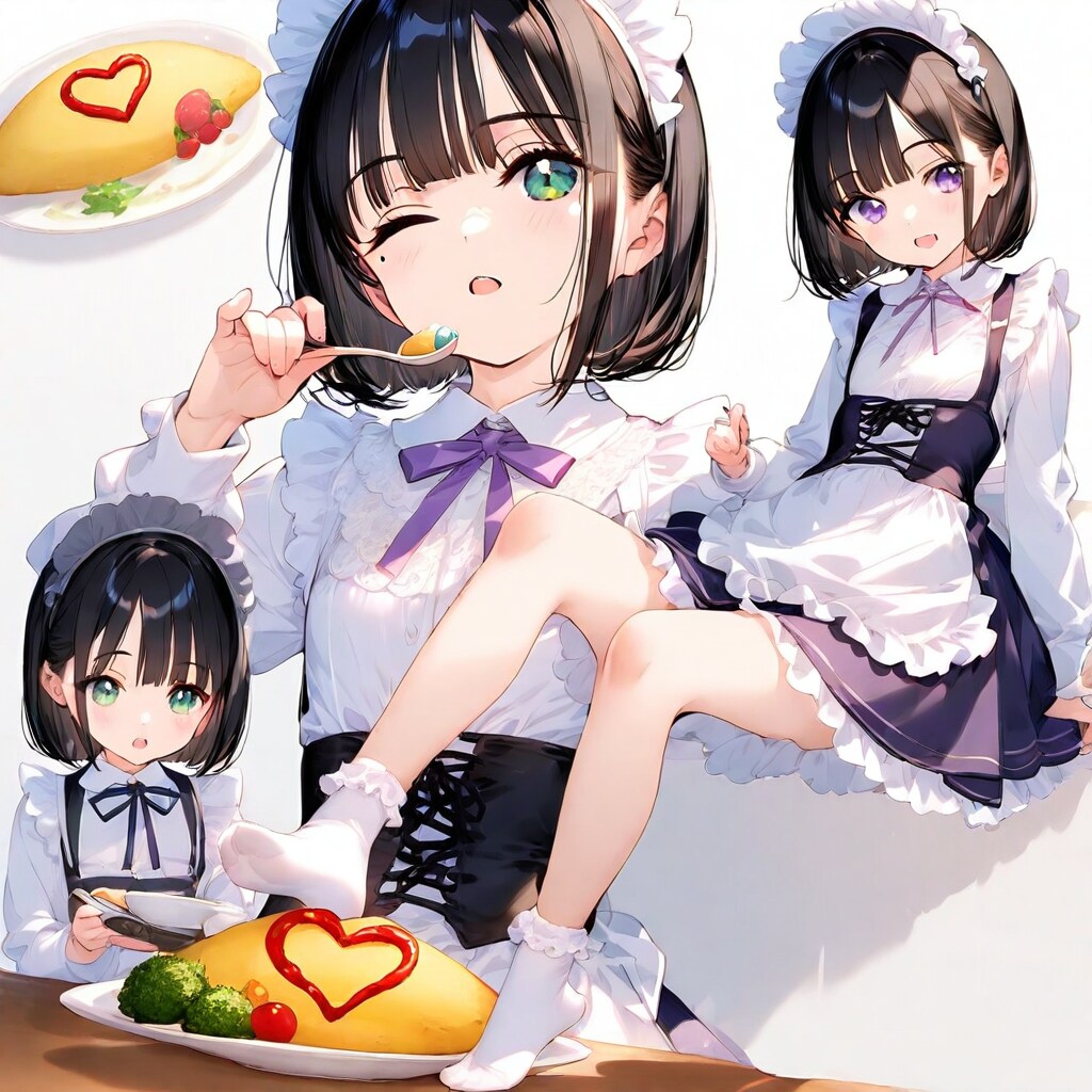 わ〜い❤️美希の大好きな絵梨奈お姉ちゃん特製オムライス頂きま〜す❤️