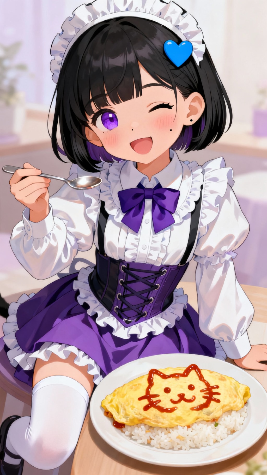 わ〜い❤️美希の大好きな絵梨奈お姉ちゃん特製オムライス頂きま〜す❤️