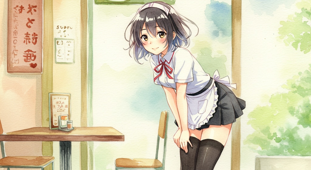 ウェイトレスの少女43